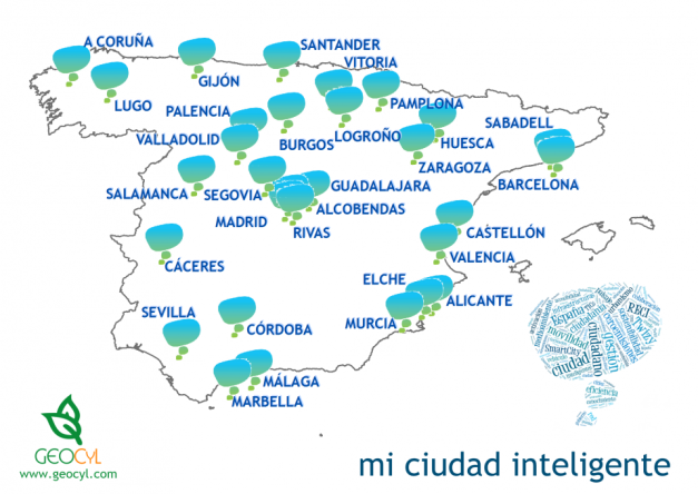 Mapa de Ciudades Inteligentes